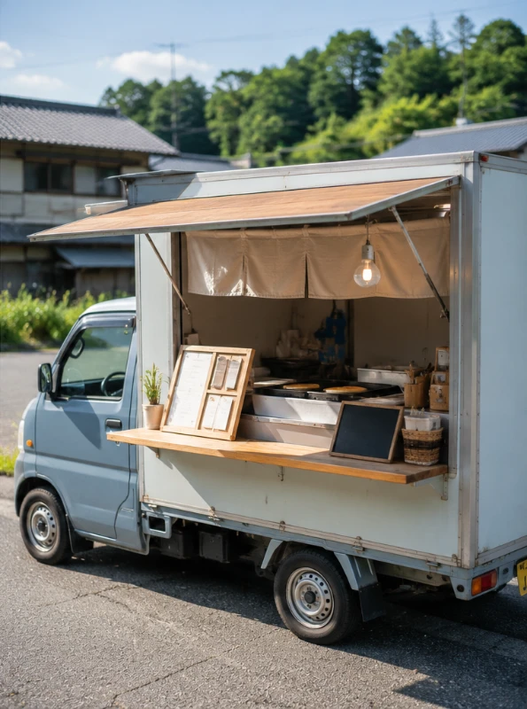 クレープ みつばちの写真（出店中のようす）
