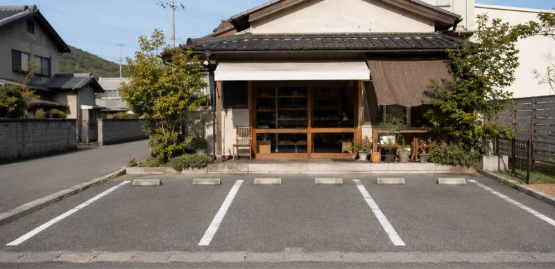パン屋タナカの写真（駐車場）