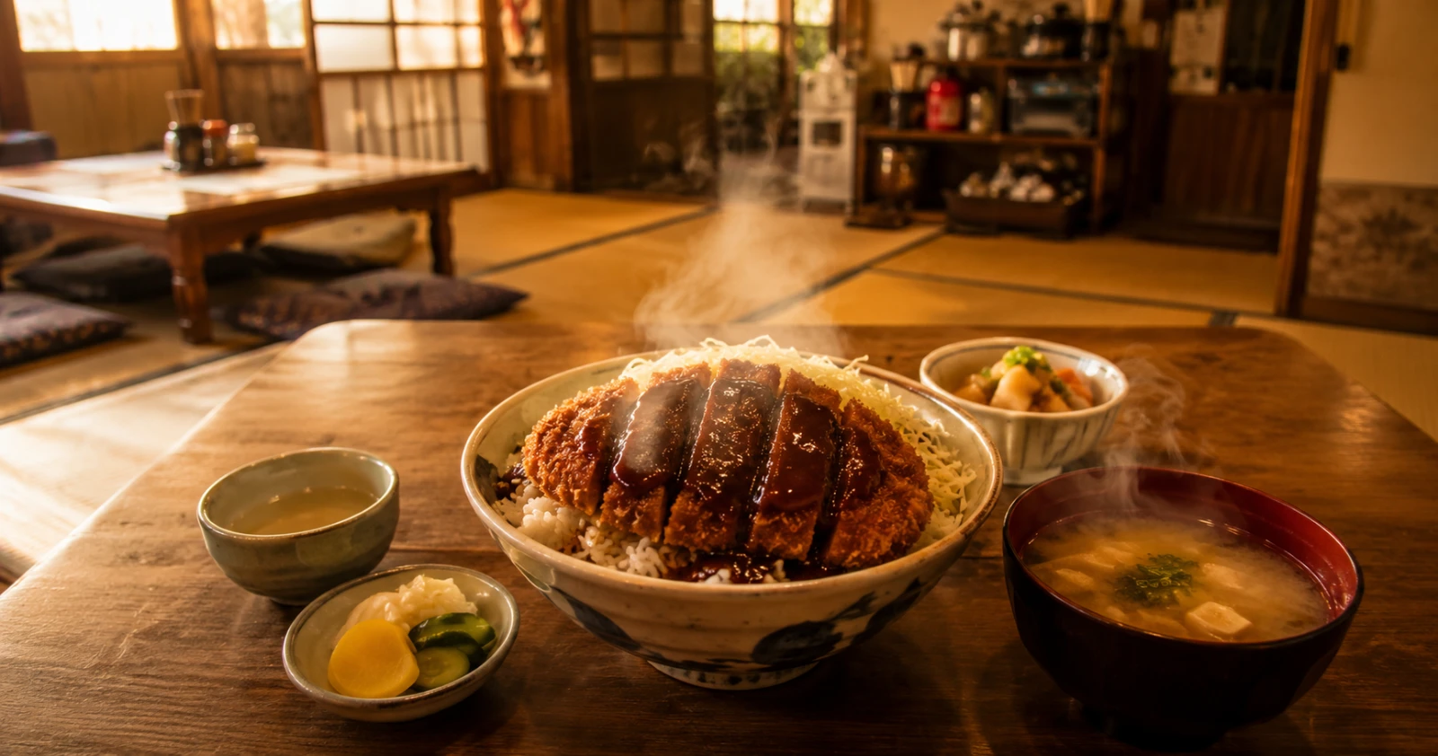 食堂みやまの外観・店内のようす