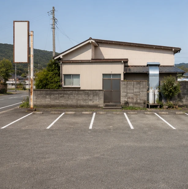 食堂みやまの写真（駐車場）